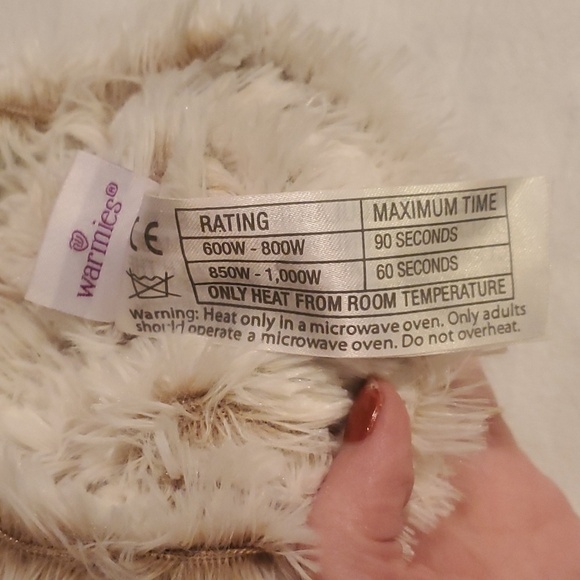 Warmies Marshmallow Brown Microwave-able Sz. 6-10 Boot Slippers - Picture 8 of 16